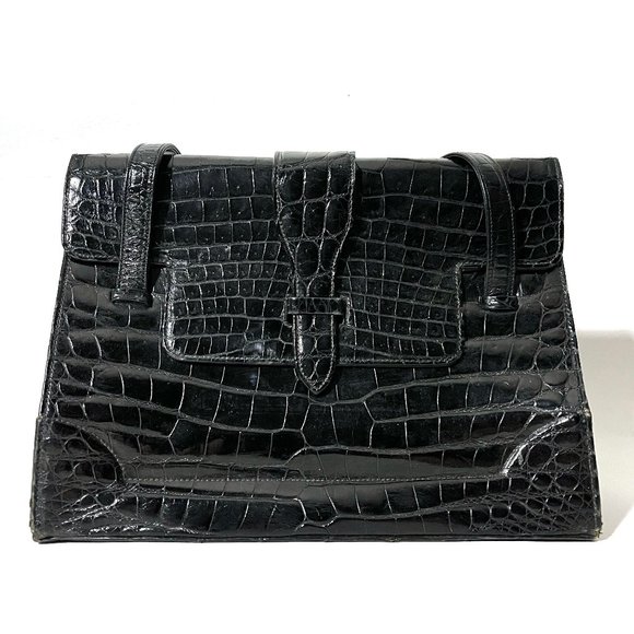 Saks Fifth Avenue Vintage 1960s Alligator Purse - Made in France - Picture 16 of 17